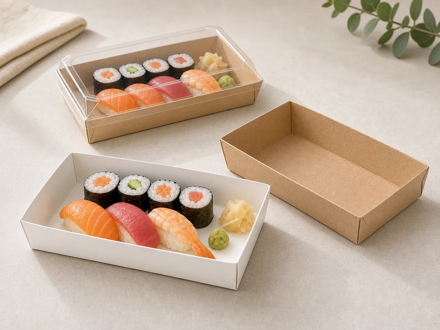 Paper Sushi Trays